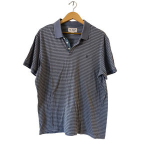 Original Penguin by Munsingwear Golf Polo Shirt Mens XL Blue Stripe